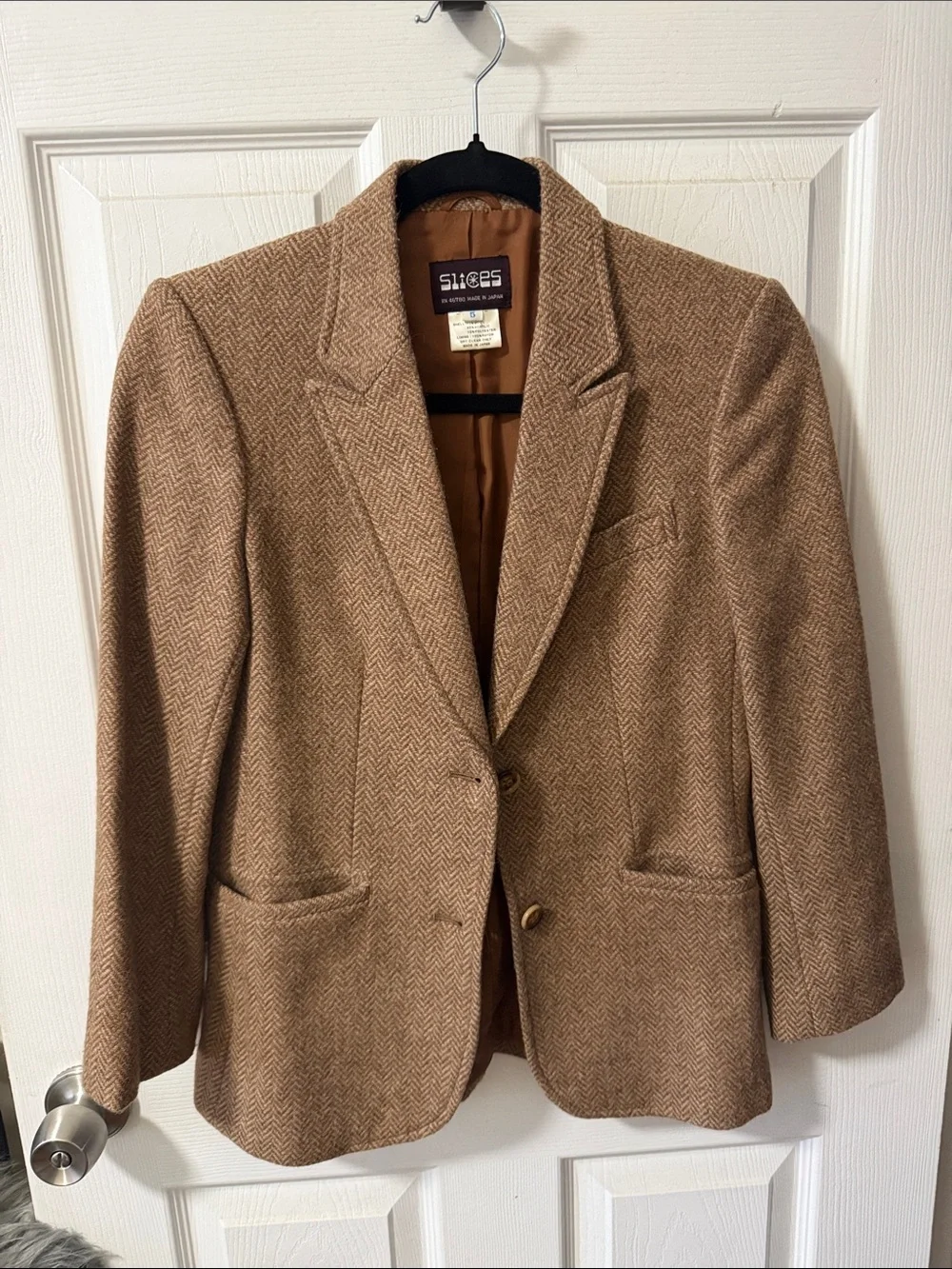 ▪️Vintage Stices—Made in Japan Herringbone Wool Blazer - Classic Tailored